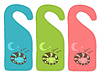 Vector clipart: Cute door hanger