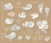 Vector clipart: Cloud doodle