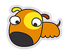 Vector clipart: Little cartoon dog