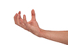 Männliche Hand griff nach etwas | Stock Foto