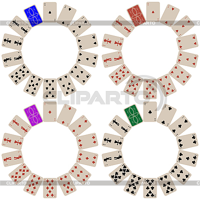 Forma tarjetas círculo colección | Ilustración vectorial de stock |ID 3003003