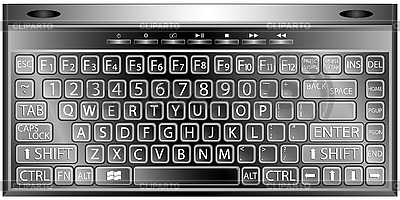 Media keyboard vector | Ilustración vectorial de stock |ID 3004402
