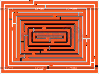 Laberinto rectangular | Ilustración vectorial de stock |ID 3004861