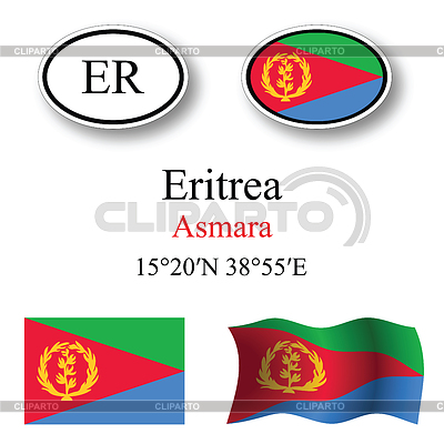 Iconos eritrea establecen | Ilustración vectorial de stock |ID 5236146