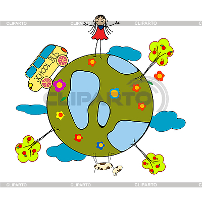 Kinderzeichnung | Stock Vektorgrafik |ID 3071590
