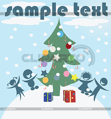 Christmas celebration card, art | Stock Vector Graphics |ID 3147178