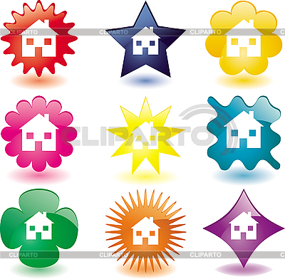 Botones de inicio | Ilustración vectorial de stock |ID 3016251