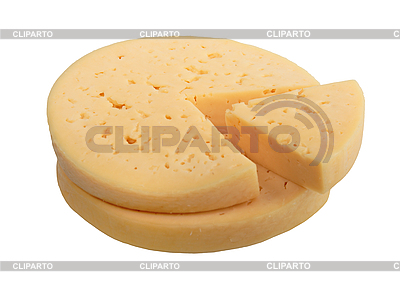 Queso amarillo de la forma del círculo con parte del sector | Foto de alta resolución |ID 3032685