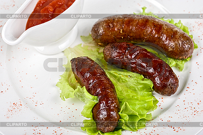 Grilled sausage closeup | High resolution stock photo |ID 3019539
