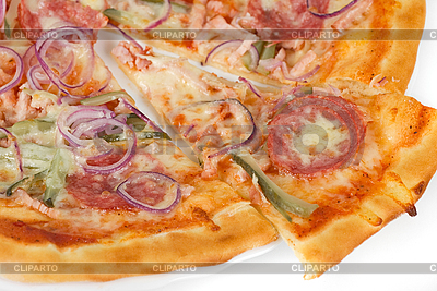Pizza with cucumber | High resolution stock photo |ID 3027354
