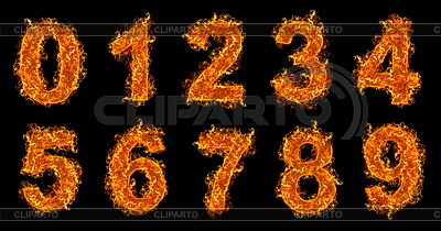 Números prendió fuego | Foto de alta resolución |ID 3027712