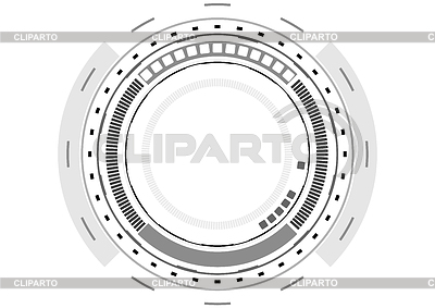 La tecnología futurista gris interfaz HUD | Ilustración vectorial de stock |ID 5601148