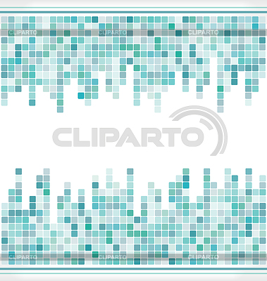 Agua aqua mosaico de fondo cuadrado | Ilustración vectorial de stock |ID 5498250