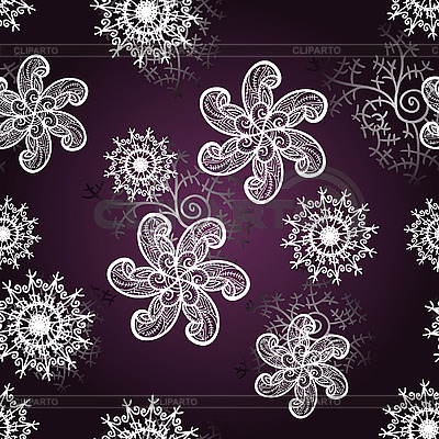 Fondo inconsútil con los copos de nieve del invierno | Ilustración vectorial de stock |ID 3044702