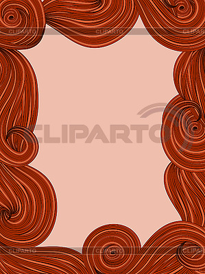 Marco abstracto para su texto con curles | Ilustración vectorial de stock |ID 3065416