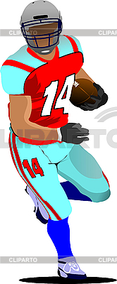 Amerikanischer Fußball-Spieler | Stock Vektorgrafik |ID 3048278