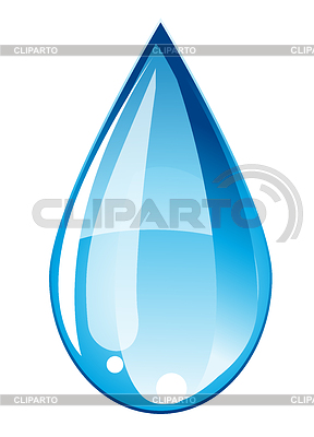 Gota azul | Ilustración vectorial de stock |ID 3265124