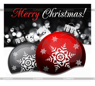Fondo con bolas de Navidad, | Ilustración vectorial de stock |ID 3138014
