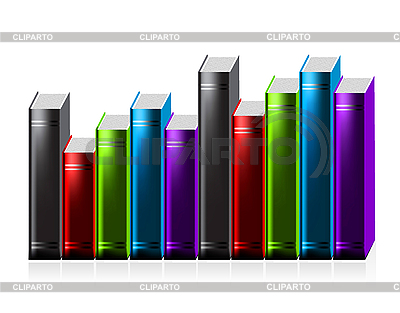 Bücher-Stapel Hintergrund | Stock Vektorgrafik |ID 3140229
