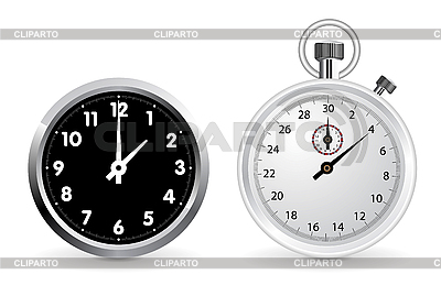 Clock and stopwatch | Stock Vector Graphics |ID 3143708