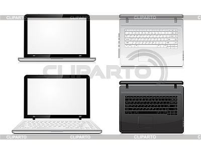 Laptop view from the front and top | Stock Vector Graphics |ID 3154248