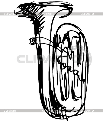 Trompeta instrumento musical | Ilustración vectorial de stock |ID 3082134