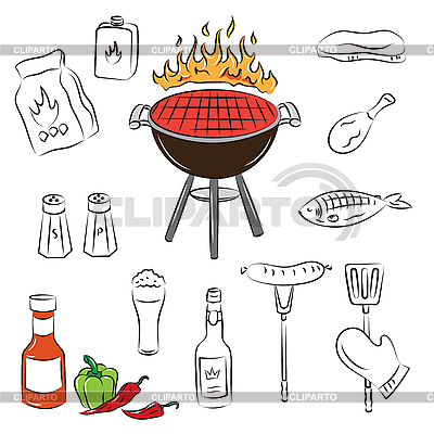 Barbecue Set | Stock Vector Graphics |ID 3059438