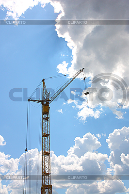 Building of the new high house by the crane | High resolution stock photo |ID 3103549