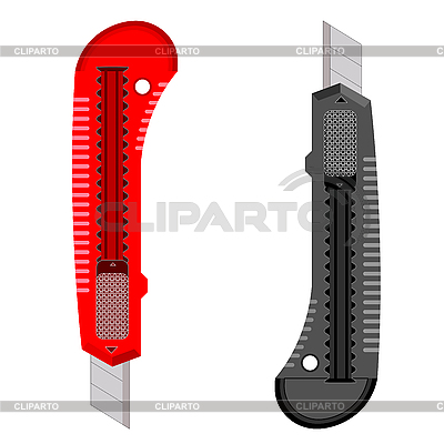 Cuchillos de plástico para el papel | Ilustración vectorial de stock |ID 3121605