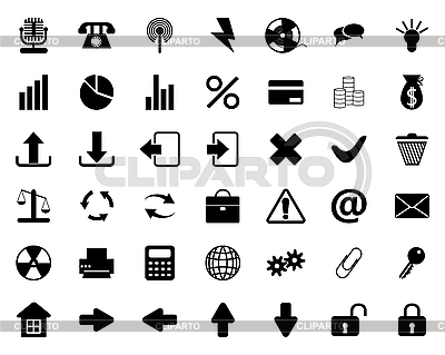 Iconos conjunto | Ilustración vectorial de stock |ID 3087311