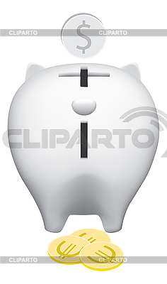 Sparschwein Rückseite | Stock Vektorgrafik |ID 3125954