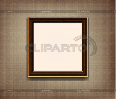 Marco de madera en la pared | Ilustración vectorial de stock |ID 3109050