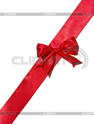 Red ribbon with bow | High resolution stock photo |ID 3094646