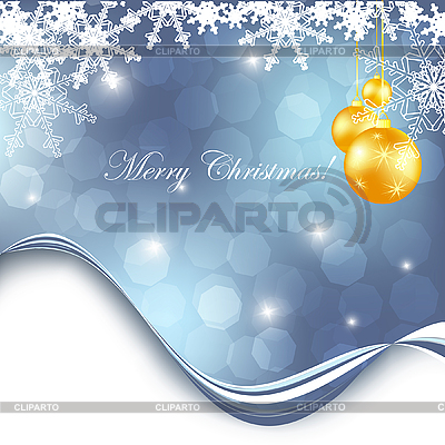 Telón de fondo de Navidad con bolas | Ilustración vectorial de stock |ID 3097696