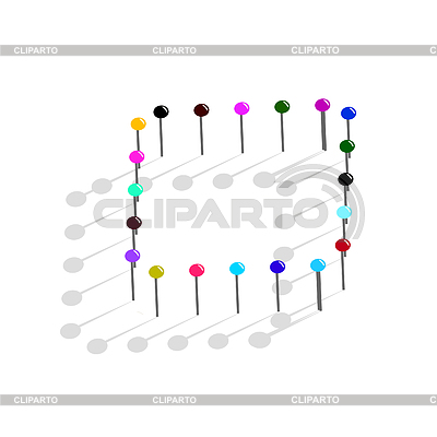 Farb-Pins. | Stock Vektorgrafik |ID 3225729