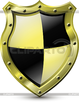Escudo de oro | Ilustración vectorial de stock |ID 3170904