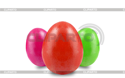Easter eggs in different colors | High resolution stock photo |ID 3239479