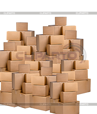 Piles of cardboard boxes | High resolution stock photo |ID 3239609