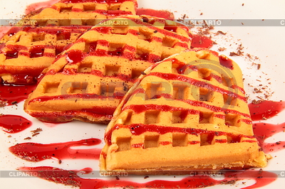 Waffles con fresa | Foto de alta resolución |ID 3241025