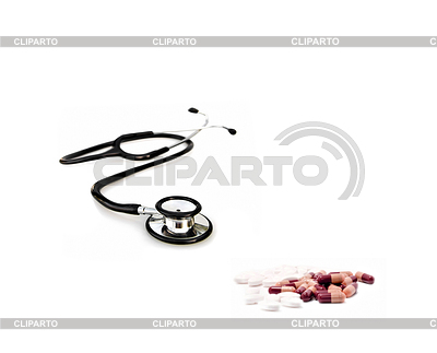 Médicos estetoscopio con pastillas | Foto de alta resolución |ID 3241890