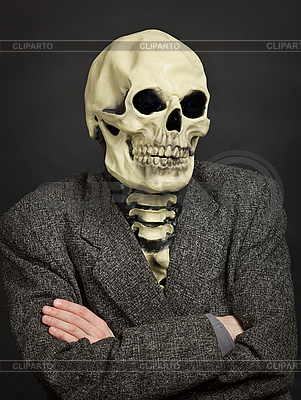 Portrait of person in skeleton mask | High resolution stock photo |ID 3148780