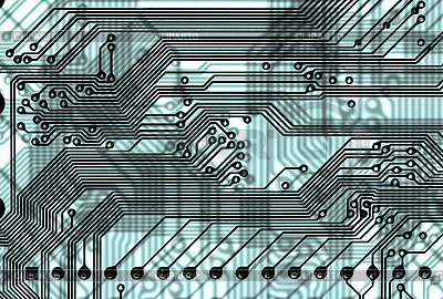 Tablero azul circuito abstracto en estilo de alta tecnología | Ilustración de alta resolución |ID 3165811