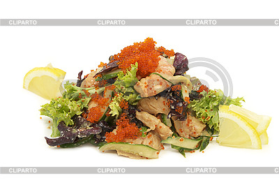 Ensalada con caviar y camarones | Foto de alta resolución |ID 3210019