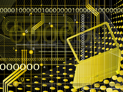 Абстрактный технологический фон | Векторный клипарт |ID 3238089