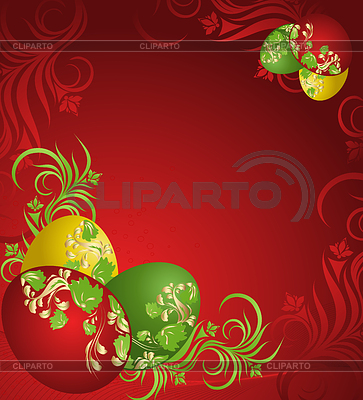Huevos de Pascua con patrón | Ilustración vectorial de stock |ID 3297543
