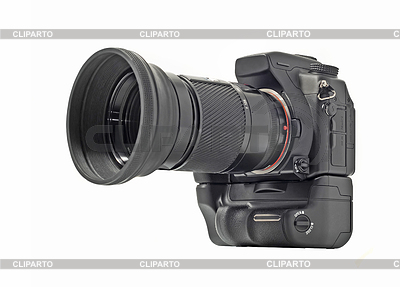 Professional camera with telephoto lens | High resolution stock photo |ID 3293052
