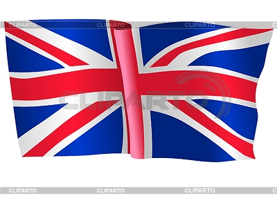 Bandera que agita de la Unión Unido | Ilustración vectorial de stock |ID 3258129
