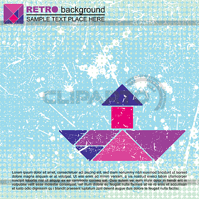 Tangram barco | Ilustración vectorial de stock |ID 3326318