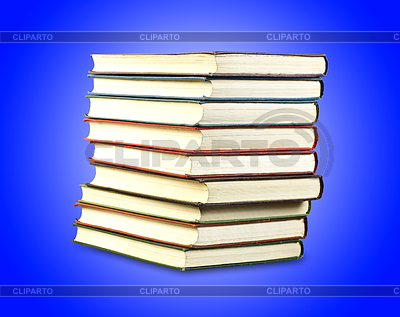 Una pila de libros viejos en azul | Foto de alta resolución |ID 3299725