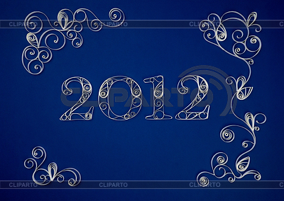 Patrones para el año nuevo en kvilling tecnología. Hecho a mano | Foto de alta resolución |ID 3319204